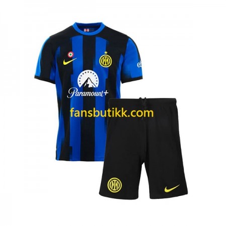 Fotballdrakt Inter Milan Barn Hjemmetrøye 2023-2024 Kortermet